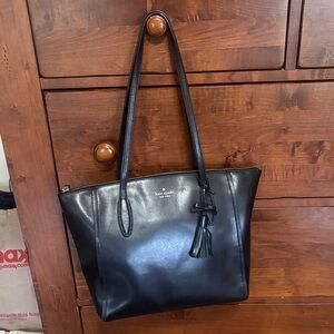 Kate Spade Black Tote with Tassel